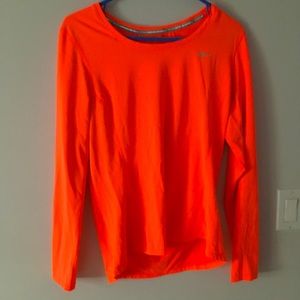 NIKE Sportswear, neon orange long sleeve
